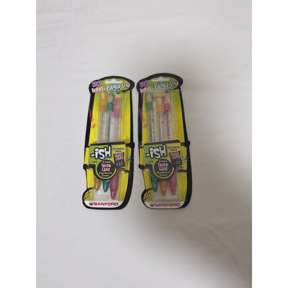 Sanford -ish Vintage Colored Lead Mechanical Pencils 0.7mm 2 Packs NOS Y2K
